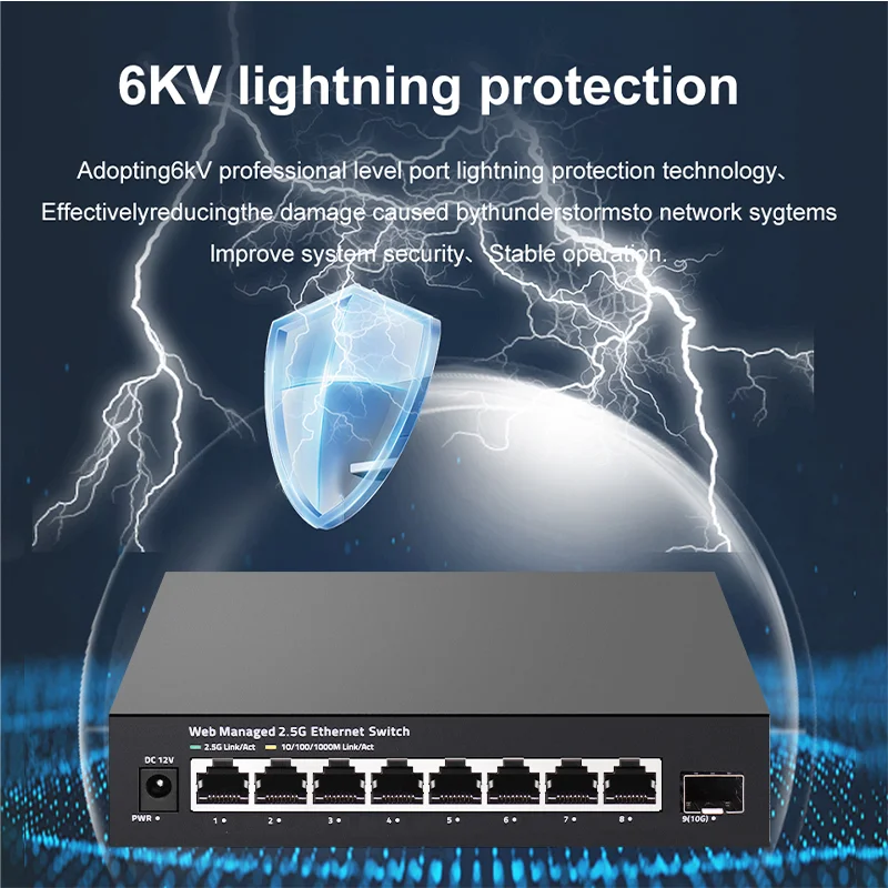 ONTi 2.5GbE Managed Switch 8 P - Sfp+ 10G Managed Switch 8 Port ulasan dan harga