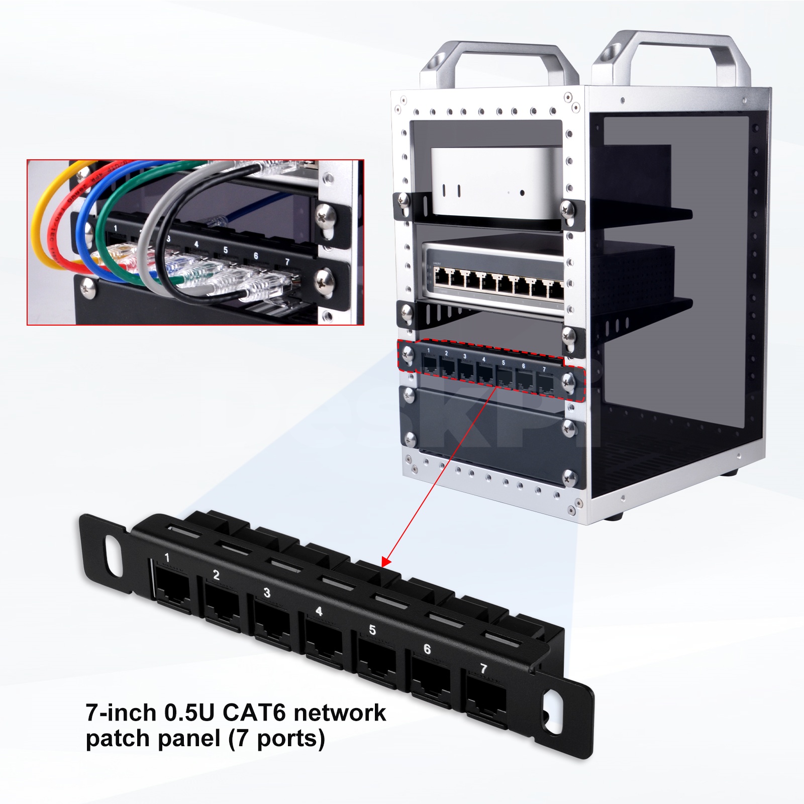 DeskPi RackMate 7 inch 0.5U CA - Deskpi Super6C ulasan dan harga