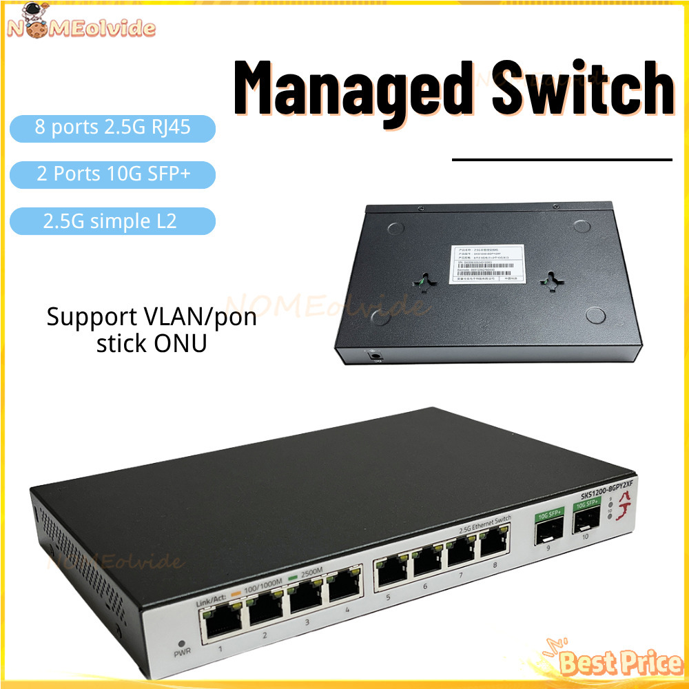 Xikestor SKS1200 Switch Simple - Sfp+ 10G Managed Switch 8 Port ulasan dan harga